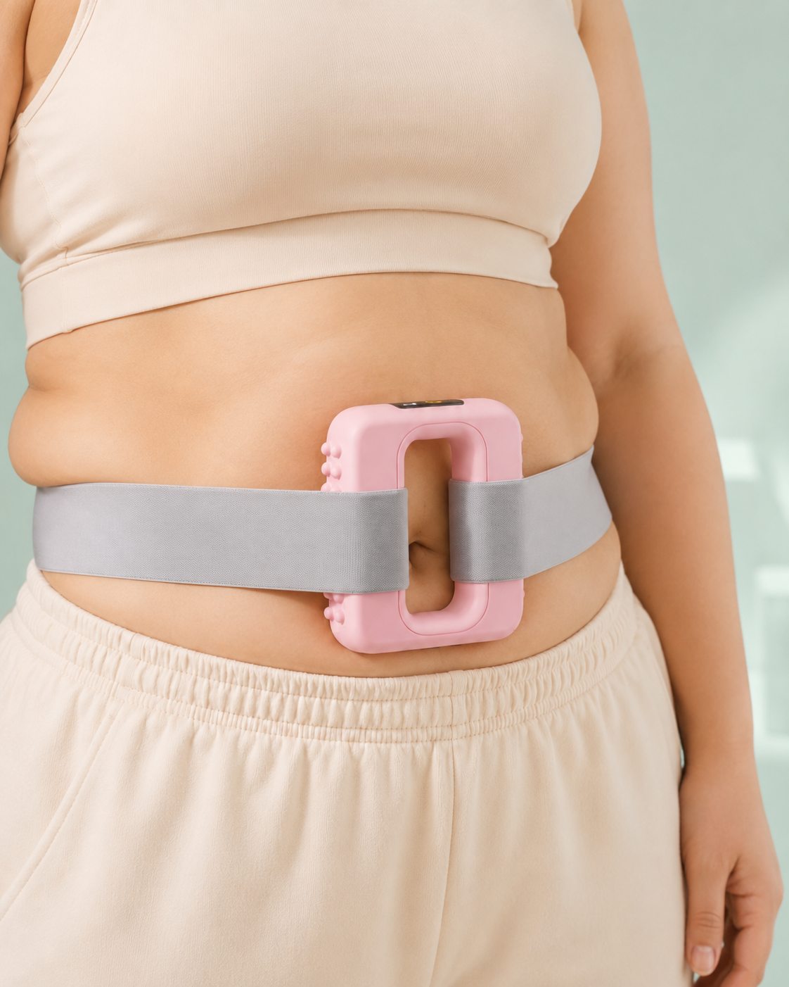 La fascia indossata su una vita più ampia